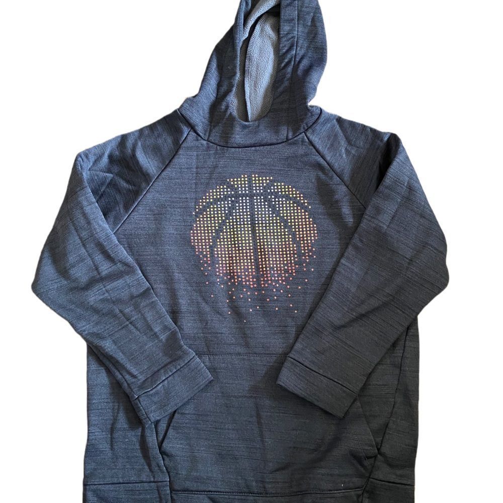 Boys Gray Tek Gear Basketball Hoodie Sweatshirt